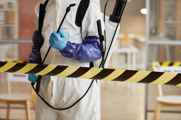 Professional Biohazard Cleanup technician working in Garden City, SC